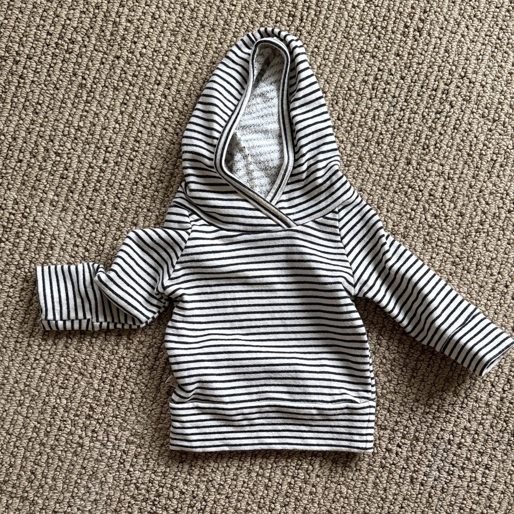 Childhoods Striped Baby Hoodie